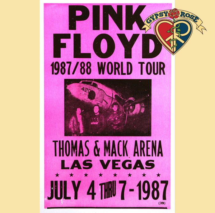 PINK FLOYD VEGAS CONCERT POSTER Gypsy Rose