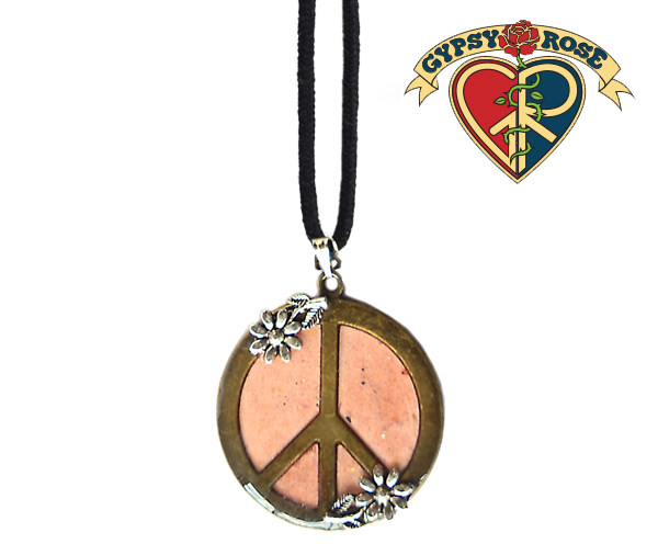 Daisy and top peace necklace