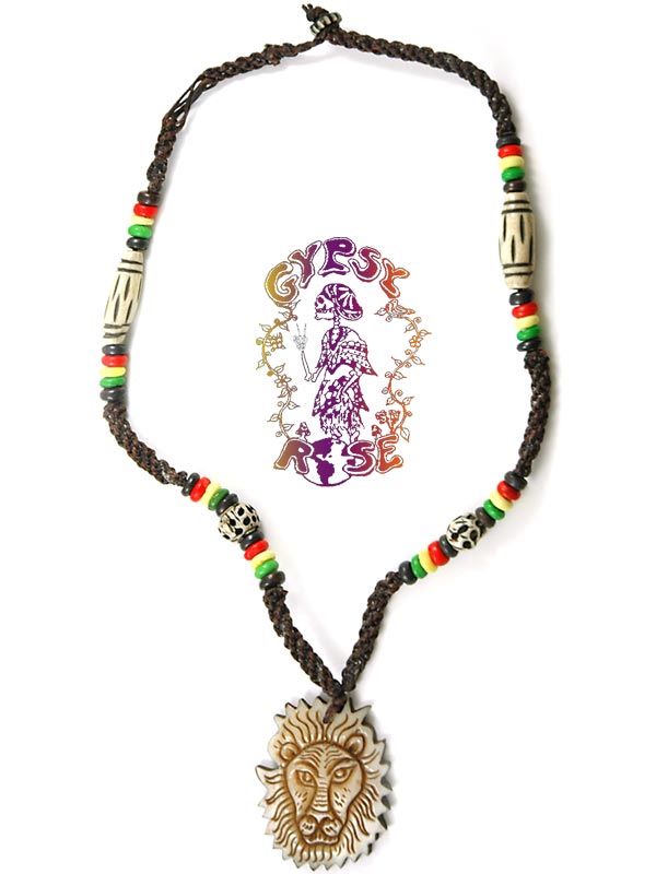 Rasta discount lion necklace