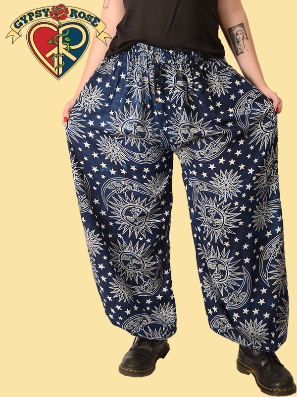 rayon harem pants
