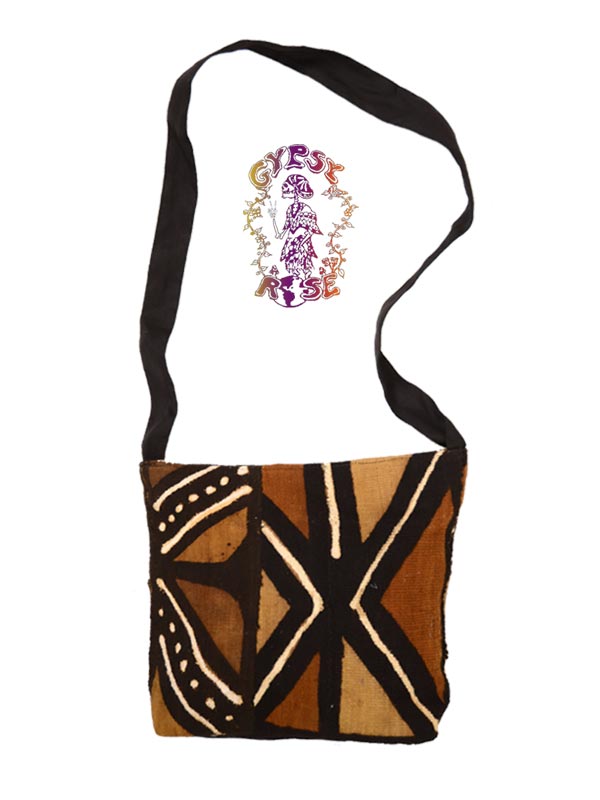 MUD CLOTH ZIPPER TOTE BAG