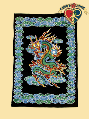 DRAGON TWIN TAPESTRY - BEDSPREAD