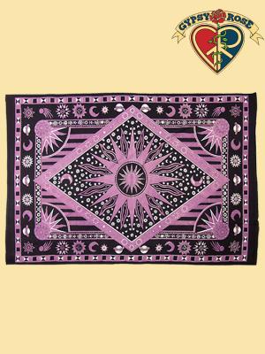 BURNING SUN TAPESTRY TWIN TAPESTRY - BEDSPREAD