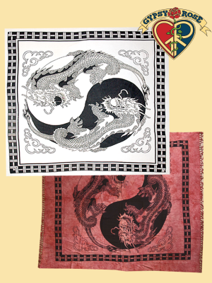 DRAGON YIN YANG FULL TAPESTRY - BEDSPREAD