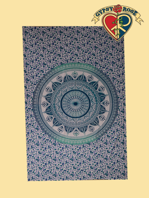 Shangri La Mandala Twin Tapestry