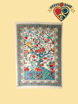 Traditional Tree Of Life Tapestry - Bedspread