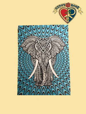 Elephant March Tapestry - Bedspread