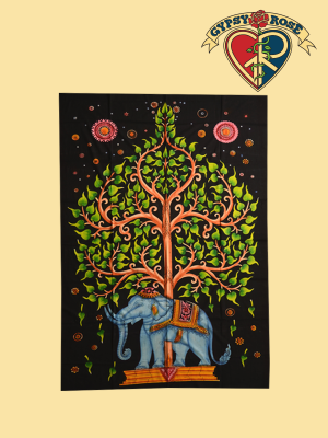 Reigning Elephant King Tapestry - Bedspread