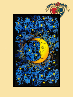 Celestial Moon Twin Tapestry