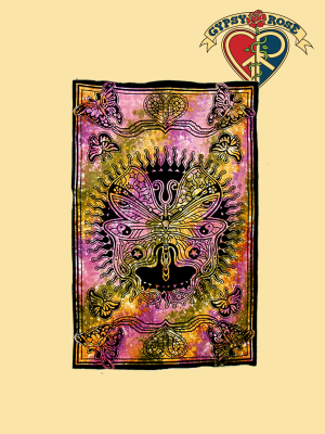 CELESTIAL BUTTERFLY TWIN TAPESTRY - BEDSPREAD