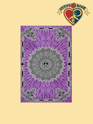CELTIC PEACE TAPESTRY TWIN TAPESTRY - BEDSPREAD