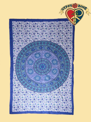 SUN MOON MANDALA TWIN TAPESTRY - BEDSPREAD