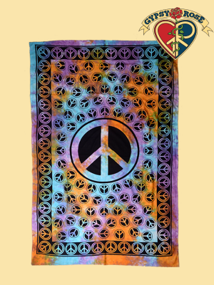 Twin Size Peace Tapestry - Bedspread