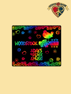 Woodstock Three Day Tye Dye Fleece Blanket