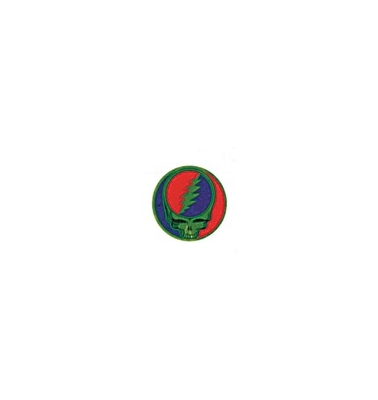 GRATEFUL DEAD STEAL YOUR FACE MEDIUM METAL 1 5/8 IN STICKER