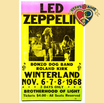 Led Zeppelin  Winterland Poster