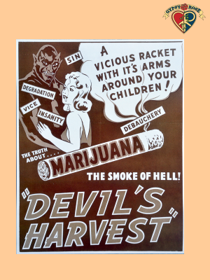 Marijuana Devil's Harvest Mini Poster