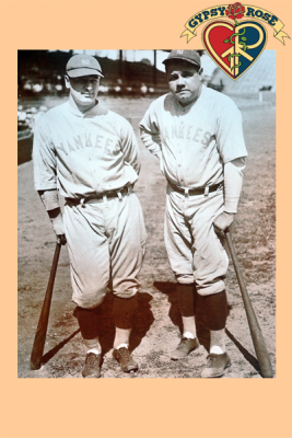 Babe Ruth Lou Gehrig Mini Poster