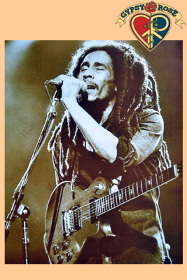 Bob Marley Singing Mini Poster