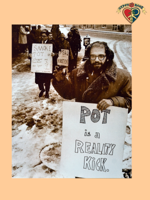 Ginsberg Pot Protest Mini Poster