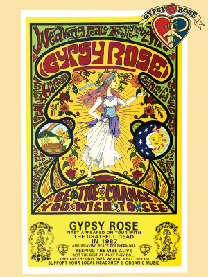 Gypsy Rose 30 Grateful Years Keeping The Vibe Alive Gypsy Girl Poster