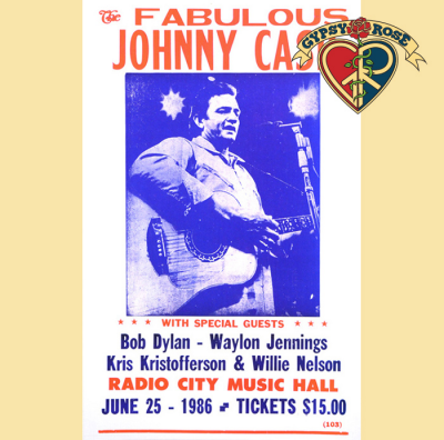 THE FABULOUS JOHNNY CASH CONCERT POSTER