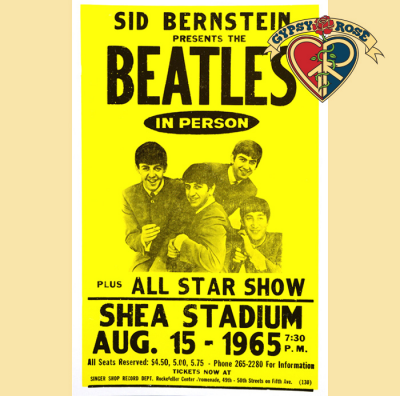 THE BEATLES AT SHEA STADIUM CONCERT POSTER