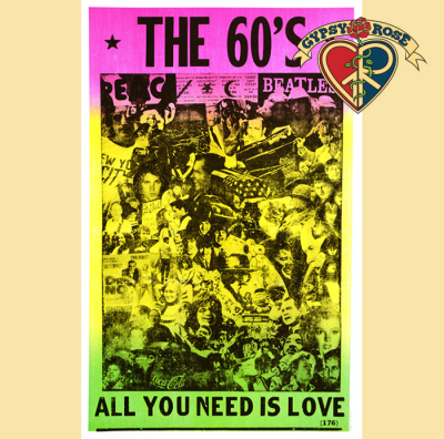 THE 60'S NEED LOVE POSTER