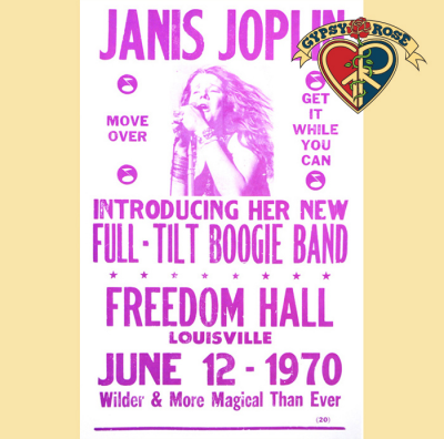 JANIS JOPLIN FREEDOM HALL CONCERT POSTER