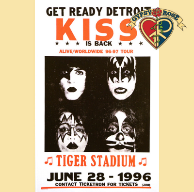 Kiss  Tiger Stadium Poster