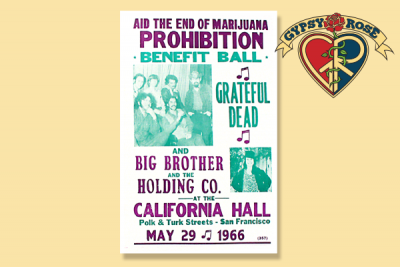 THE GRATEFUL DEAD PROHIBITION BALL CONCERT POSTER