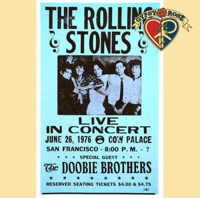 THE ROLLING STONES LIVE 1975 CONCERT POSTER