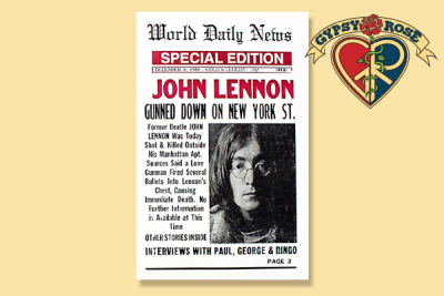 LENNON WORLD DAILY NEWS SPECIAL EDITION POSTER