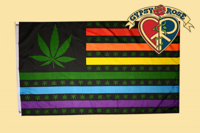 Rainbow Marijuana Flag