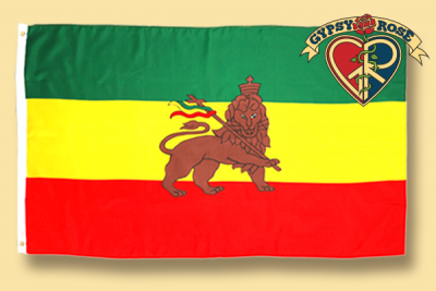 RASTA LION FLAG