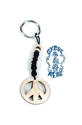 BONE PEACE SIGN KEY CHAIN