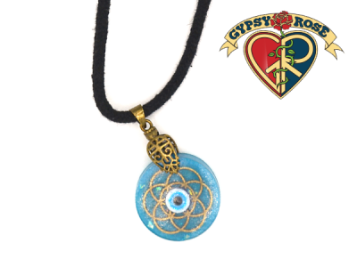 Geometric Evil Eye Necklace