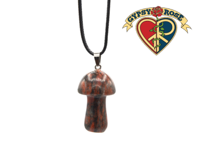 Medium Stone Mushroom Necklace