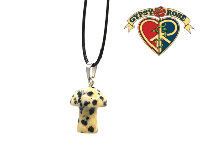 Small Stone Mushroom Necklace