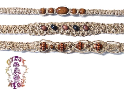 ASSORTED BEAD HEMP CHOKER
