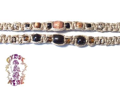 WIDE HEMP WOOD CHOKER