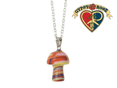 Stone Mushroom Necklace