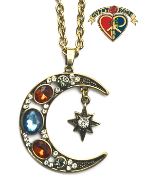 Moonbeams and Stars Gemstone Necklace