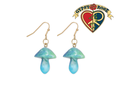 Resin Mushroom Earring