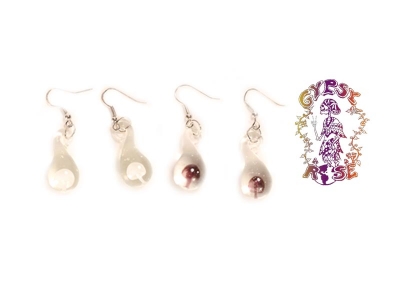 GLASS MUSHROOM EARRINGS