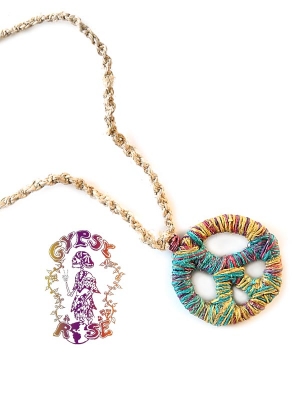 Dream Believer Phatty Hemp Peace Sign Necklace