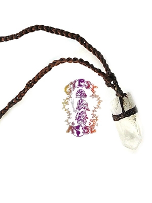 HIMALAYAN CRYSTAL ON CORD NECKLACE
