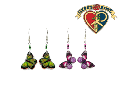 Acrylic Butterfly Earrings
