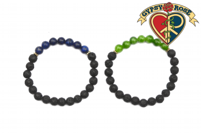 One Color Chakra And Lava Bead Diffuser Bracelet
