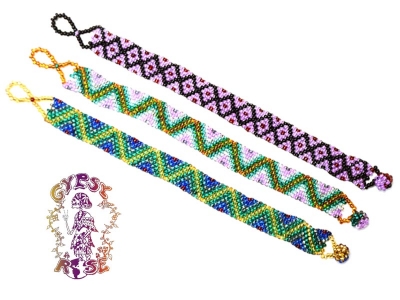 SOULSHINE IRIDESCENT SEED BEAD 8 ROW BRACELET